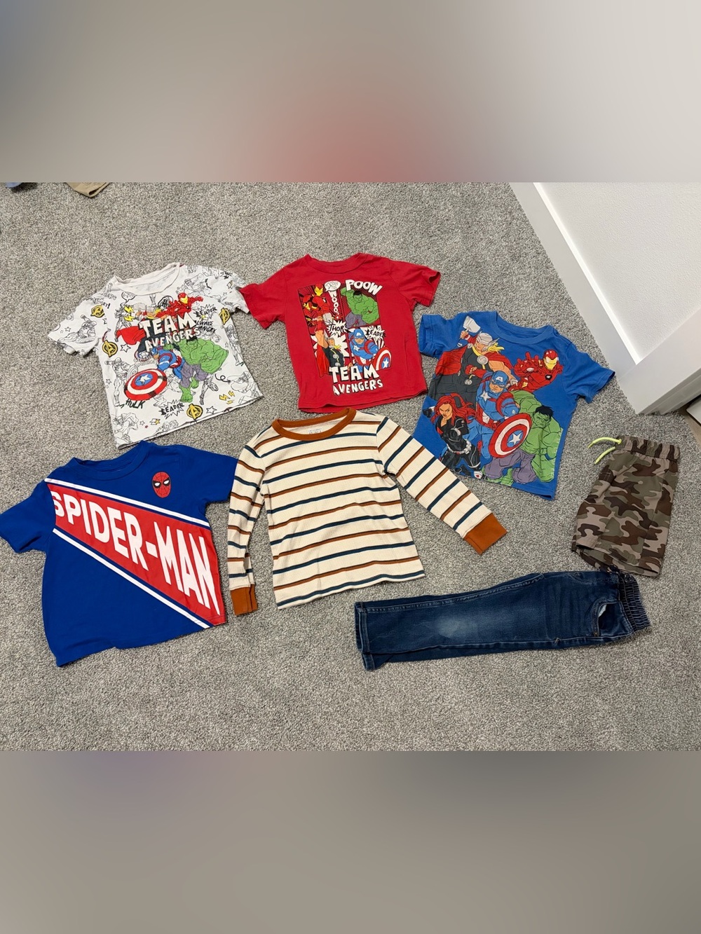 Boys Toddler 3T Clothes Lot Spider-Man Marvel Swim Jeans Shirts